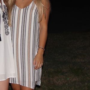 Striped Cream Dress